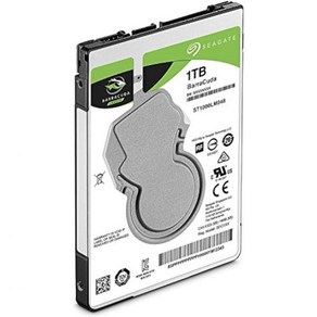 Seagate BaaCuda 2TB 내장 하드 드라이브 HDD – PC 노트북용 2.5인치 SATA 6Gb/s 5400RPM 128MB 캐시(ST2000LM015), 1TB, BaaCuda 2.5-Inch_Standad Pa