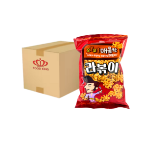 푸드킹 꼬불꼬불 매콤한 라볶이 80g 신당동떡볶이 라면땅 에낙, 10개