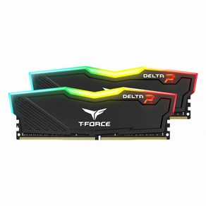 팀그룹 T-Foce DDR4 16G PC4-25600 CL16 Delta RGB 메모리 블랙 (8Gx2) 가넷씨앤아이, 선택하세요