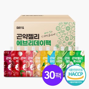 2칼로리 곤약젤리 에브리데이 10가지맛 30팩, 150g, 1박스