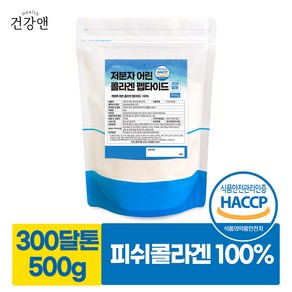 건강앤 저분자 피쉬콜라겐 가루 500g 펩타이트 분말 무첨가 순수 100%(수용성 어류 콜라겐) 계량스푼 사은품, 1개