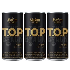 맥심TOP 더블랙 200ml 30캔, 30개