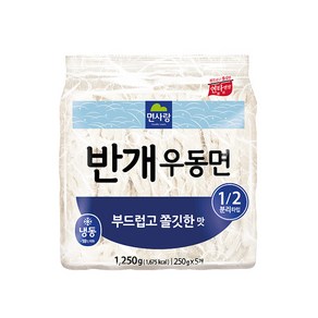 (무)(냉동)면사랑 반개우동면 1.25kgX5개, 5개, 1.25kg