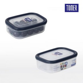 /마이스타일 토마 TOMER 직사각(1호) 220ml 보관밀폐용기, 1개