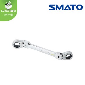 [SMATO]스마토 라쳇 옵세트렌치-플렉시블 8X10mm 10X12mm 11X13mm 12X14mm 14X17mm 17X19mm, 1개