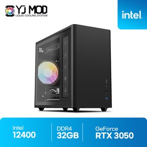 영상편집 PC 인텔i5 12400 RTX3050 캡컷 베가스 다빈치 리졸브 프리미어프로 유튜브 동영상 편집 VY87, Fee DOS, 1TB, 32GB, 블랙