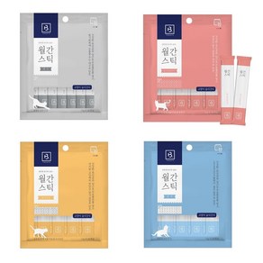 월간스틱 하루 1포 짜먹는 츄르 고양이간식 대용량 60개+소세지 5p