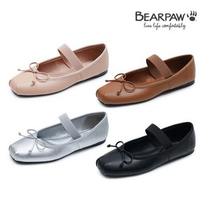 베어파우 BEARPAW ODETTE 리본 밴드 메리제인 플랫슈즈 K2815QA W 4종