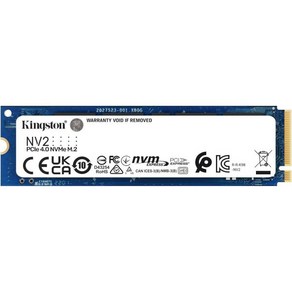 킹스턴 NV2 500G M.2280 NVMe 내부 SSD  PCIe 4.0 Gen 4x4 최대 3500MBs SNV2S500G, Intenal Solid State Dives, 250GB, 없음, 1) 내부 솔리드 스테이트 드라이브 - 250GB