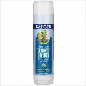 Badger Company Aromatherapy Headache Soother Peppermint & Lavender .60 oz (17 g)