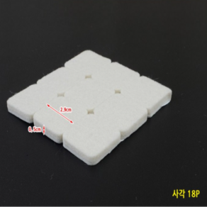 H&Z_ 화이트 펠트 소음방지 패드 의자받침 의자캡 의자발 소음방지패드 바닥긁힘방지 의자커버 소음방지, 정사각 2.9cm 화이트 색상, 18개