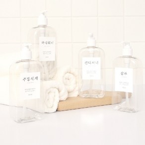 디스펜서 주방세제 리필용기 바디워시 샴푸 공병 350ml, 1개