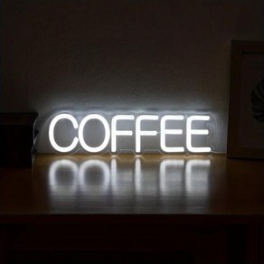 커피 네온 LED 사인 카페 레스토랑 화장실 장식 벽 오픈 웰컴 라이트, 01 coffee