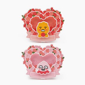 카카오프렌즈 땡큐 프렌즈 스탠딩 하트 카드, 어피치, 어피치