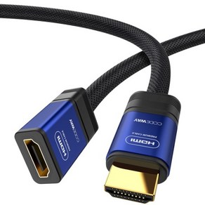 [CODEWAY] HDMI to HDMI 2.0 M/F 연장케이블 블루메탈 CF20HH2M0 [2m]