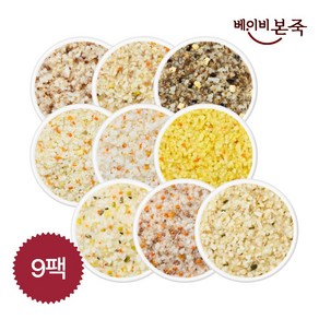 [베이비본죽] 냉장 완료기 이유식 골고루세트(2) 9종 9팩(12개월 이후), 1세트, 200g, 냉장 완료기 골고루세트(2) 9종 9팩