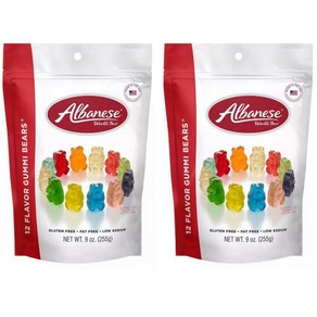 알바니즈 12가지맛 구미베어 젤리 2개x255g / Albanese World's Best 12 Flavor Gummi Bears - 9oz