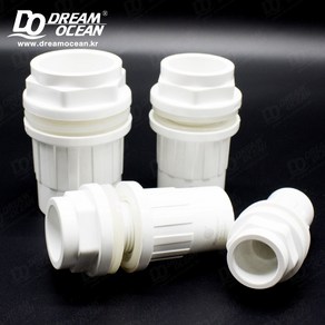 sanking 산킹 벌크헤드 (20mm 25mm 32mm 40mm) PVC 파이프 수족관 배관자재 배관부속 배관용품 플라스틱, 1개