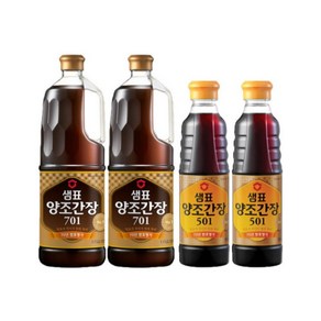 샘표 양조간장701 1.7L 2개 + 양조간장 501 500ml 2개