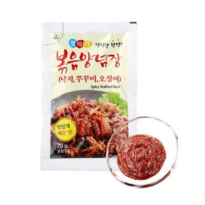 무아식품 청지기 볶음 양념장70g (1봉) / 낙지 오징어 만능 다대기 볶음장 소스, 70g, 1개