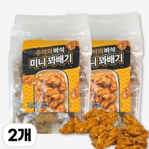 엔터콘 미니 꽈배기 과자 개별포장, 2개, 500g