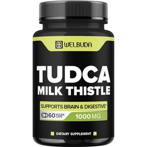 웰부다 투드카 TUDCA 밀크씨슬 1000mg 60베지캡슐, 60정, 1개