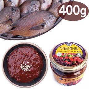 제주 전통 자리돔 젓갈 곱게 다진 쌈 자리젓 밥반찬 쌈장용, 400g, 1세트