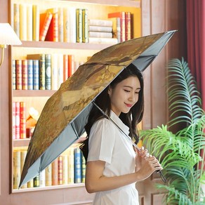 Regn 세계명화 신기술 완전자동 튕김방지 3단 거꾸로우산