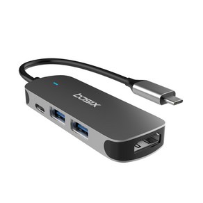 BASIX USB3.1 C타입 멀티허브 4in1 HDMI 스마트폰 미러링 맥북 덱스 BX4H, 1개