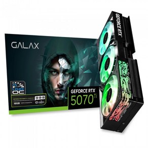 갤럭시 GALAX 지포스 RTX 5070 Ti BLACK OC D7 16GB, 5070TI