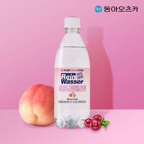 라인바싸 탄산수 피치크랜베리 500ml 40페트, 40개