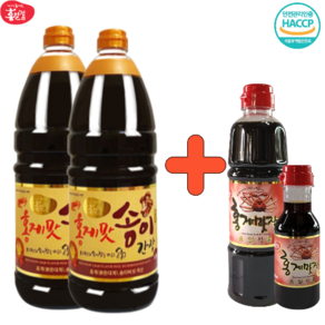 홍게송이맛간장 1.8L 2EA + 간장 700ml 홍게간장 홍게맛장소스 라미란 이정현 만능맛간장 W.A.T.B, 2개