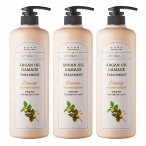 [S] 댕기머리 허벌 아르간 오일 데미지 트리트먼트 1000ml 3개, 1L