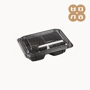 IP [IP] 일회용 PET 반찬용기 202-2 흑색 1000개세트[몸통+뚜껑], 1개, 1000세트