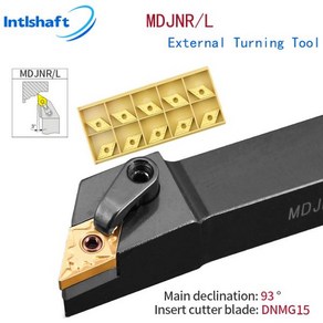 외부 선삭 공구 홀더 카바이드 인서트 선반 바 절삭, 6)no Inset - MDJNR2525M15, 1개