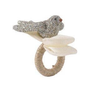 줄리스카 도브 냅킨 링 (Spakle Dove Silve Glitte Napkin Ring, 1개, 1개, 실버