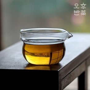 둥근 내열유리 공도배 숙우 다기 다구 다도 160ml, 1개