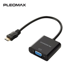 플레오맥스 Mini HDMI M to VGA F 컨버터 15cm