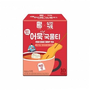 녹차원 삼진어묵 따끈따끈 어묵 국물티 매운맛 10T(40g) 2개