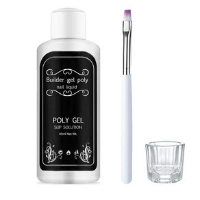 Geeza Slip Solution Polygel Extension Nail Polygel Slip Solution Anti-stick Nail Liquid Slip Solu, 1개, Clea