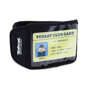 YOBEAT GLOVE PASS CASE BLACK / 요비트 스노우보드 시즌권 케이스, 1개