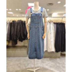 플라스틱아일랜드 오버롤 데님 롱 원피스 PR2DO961