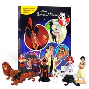 Disney Heroes & Villains My Busy Books 디즈니 히어로 & 빌런 마이 비지북 : 알라딘 자파 / 인어공주 우르술라 / 미녀와 야...