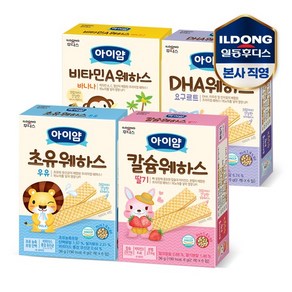 아이얌 웨하스 세트 (초유2+바나나2+DHA2+칼슘2), 1개