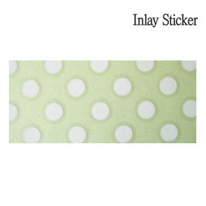 악기 인레이 스티커 Body Polka Dots Sheet1sheet