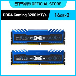 실리콘파워 DDR4 3200 MHz XPOWER Tubine 데스크탑용 게이밍램, 32GB(16GB*2), 2개