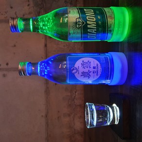불나 LED소주병홀더 4개 묶음 LED병 LED소주 컵홀더 병홀더, 1세트, 빨강 조명