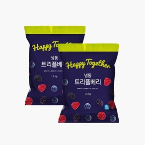 생활앤 냉동 트리플베리 1.3kg 2팩, 2개