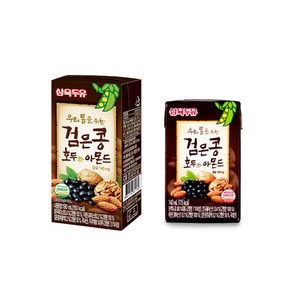 삼육두유 검은콩호두아몬드 190ml 24팩+검은콩호두아모드 140ml 24팩, 48개