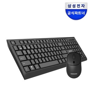 [25년 출시] 삼성 무선 블루투스 저소음 키보드 마우스 세트 멀티 페어링 SP-M1900Q, 블랙, (SP-M1900QB), 일반형